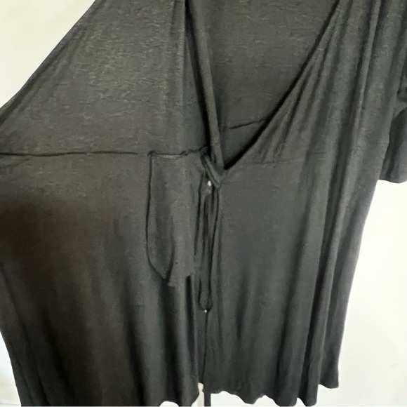 J.Jill Charcoal Ribbed Knit Wrap Dress - Picture 13 of 15